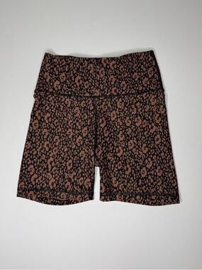 Old Navy Women’s High Rise Bike Shorts Size XS Neutral Cheetah Print